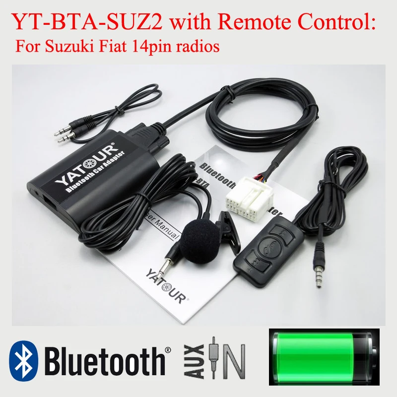 

Yatour Car Bluetooth MP3 Player YT-BTA with Remote Control for Suzuki PACR 14pin plug radios