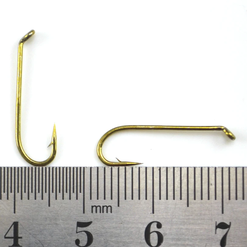 MNFT 200PCS/Lot 10# Copper Color Long Shank Fly Tying DIY Fish Hook Sharpened Hooks From Fly Tying Material Size: 20mm * 6mm