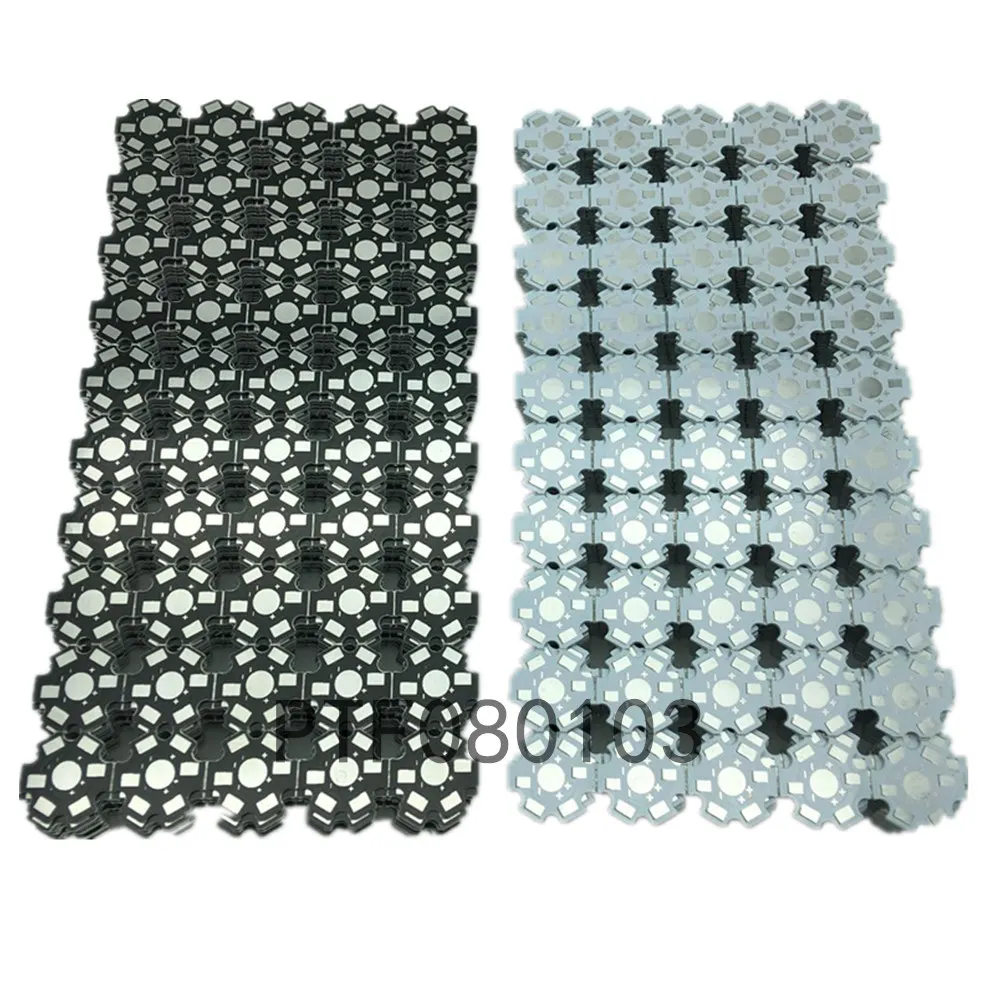 50pcs 1000PCS /lot LED PCB heat sink 20mm LED aluminium base plate high power LED beads radiator Use for 1/3/5W lamp LED chip