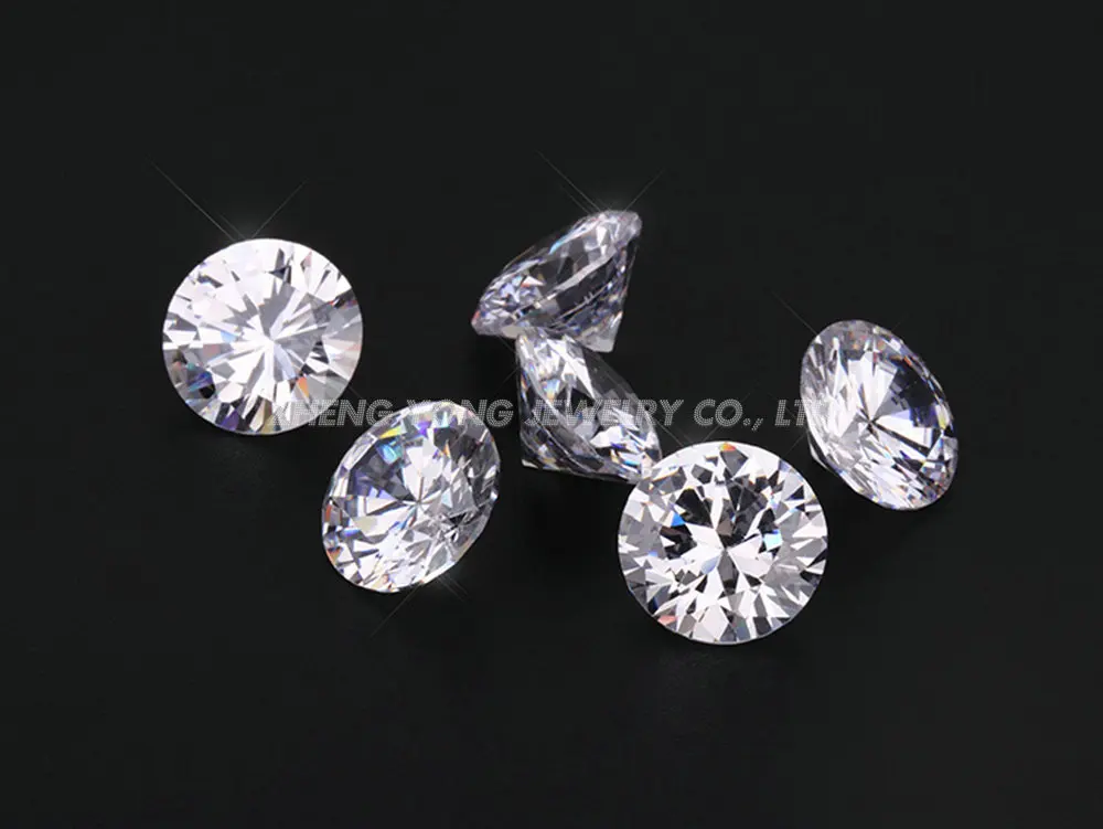 8A 1.25mm Round Brilliant Cut White Synthetic Cubic Zirconia Stone