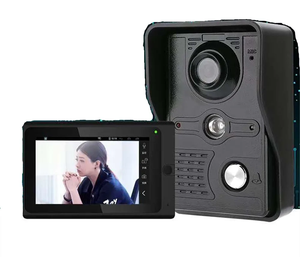 7 Inch WIFI Intercom Video Door Phone IR Night Vision Motion Detection