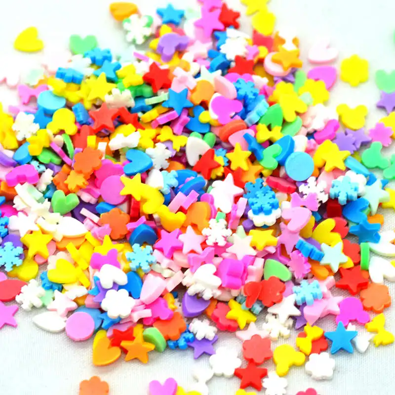 Mixed Color Mixed Shapes Polymer Clay Slime fillers|Polymer Clay Party Decoration Confetti|DIY Sprinkles Decorations