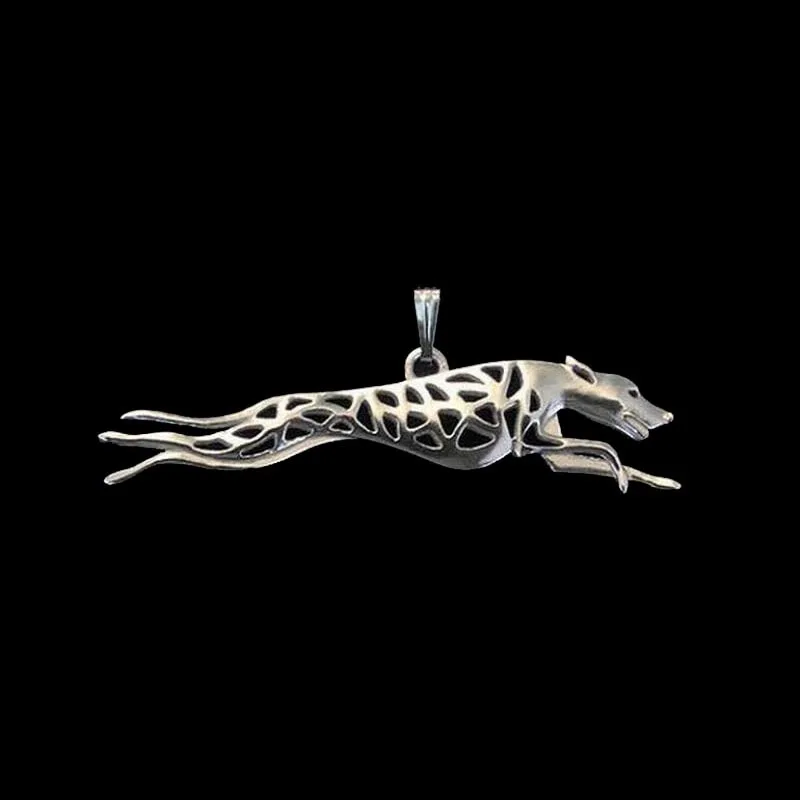 Women\'s Alloy Dog Shaped Pendants Jewelry Metal Run Whippet Pendants