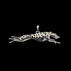 Women's Alloy Dog Shaped Pendants Jewelry Metal Run Whippet Pendants