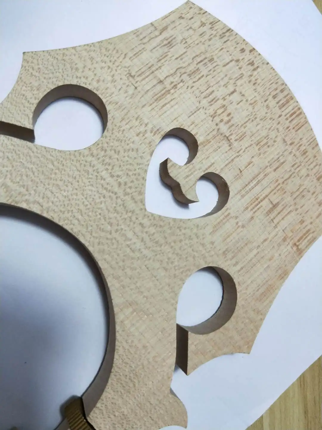 1 PC High Quality Double Bass Bridge Adjustable European Maple Bridge 3/4