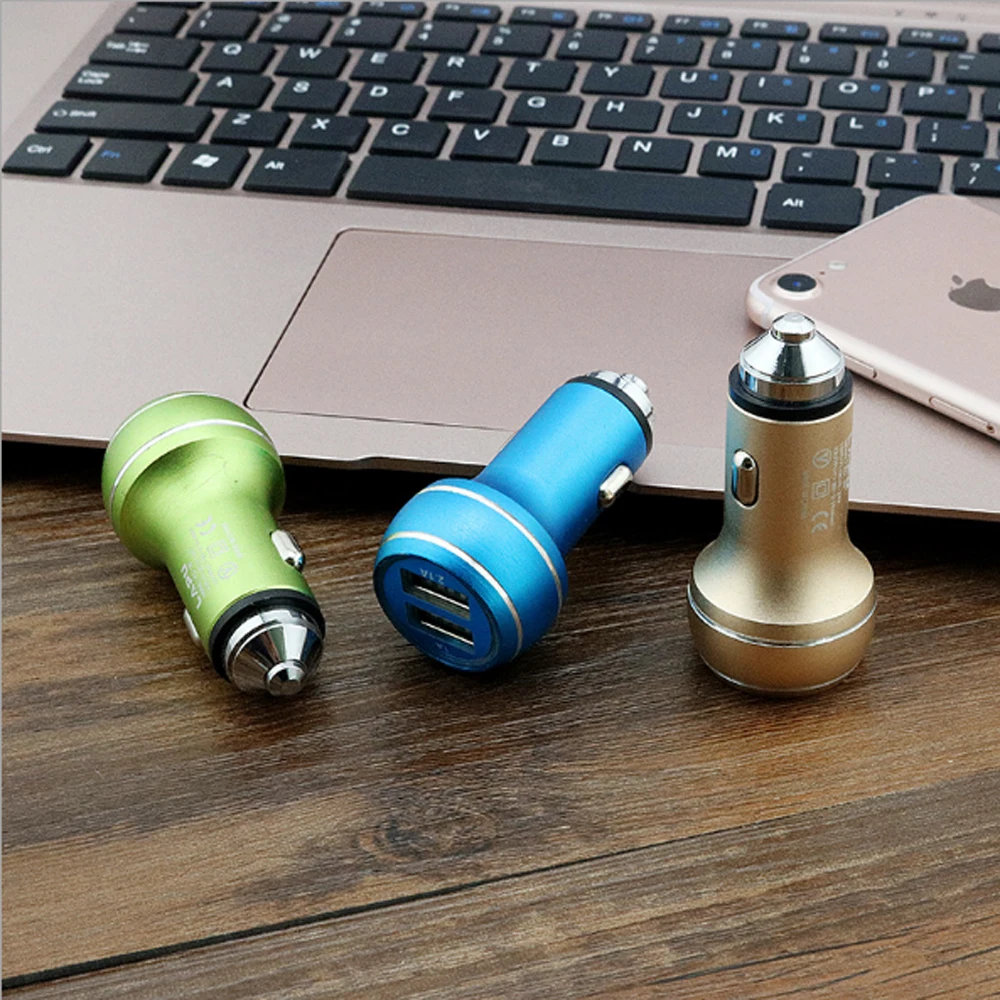 

10pcs Car USB Charger Quick Charge Mobile Phone Charger 2 Port USB Fast Car Charging Phone Charger for Xiaomi for iPh