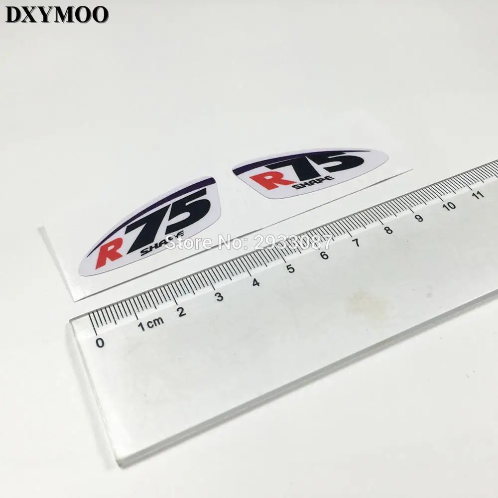 1 Pair Motorcycle Helmet Car Sticker Decal Vinyl Reflective for R75 SHAPE Original Size