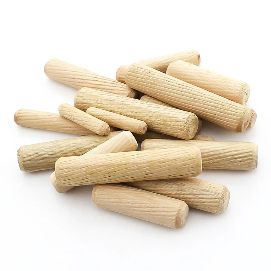 M6 M8 M10 M12 Dowel Pin Hardwood Round Furniture Fitting Wood Dowel Pin Twill Wood