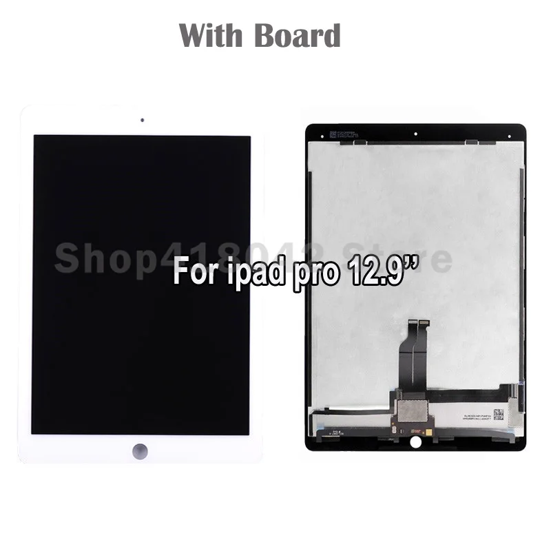 12.9 inch Black White For iPad Pro A1652 A1584 Tablet LCD Screen Display Touch Panel Digitizer Assembly with Small Board