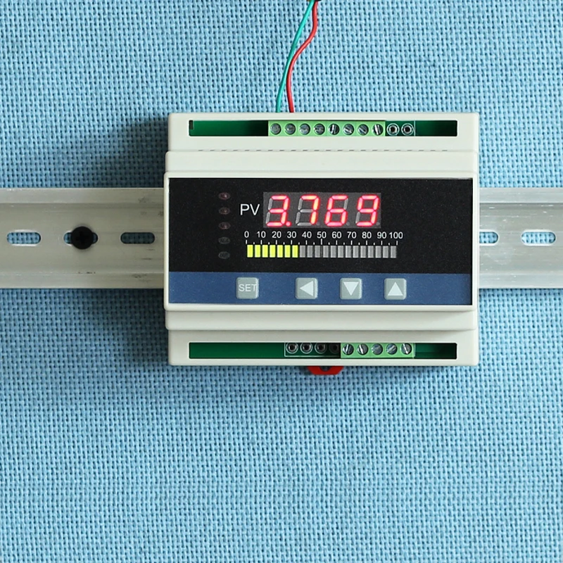 

4-20mA display meter with 4 ways relay and DC24V voltage output din water liquid level pressure temperature .etc. controller