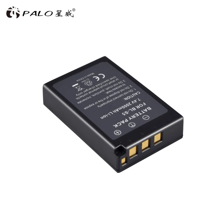 2 PC 2000mAh PS-BLS5 BLS-5 BLS5 BLS-50 BLS50 แบตเตอรี่สำหรับ Olympus ปากกา E-PL2,E-PL5,E-PL6, e-PL7,E-PM2,OM-D E-M10,E-M10 II,Stylus1