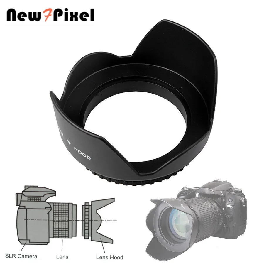 49mm 52mm 55mm 58mm 62mm 67mm 72mm 77mm Screwed Flower Petal Sunshade Lens Hood For Nikon Canon Sony Fuji Olympus DSLR Camera