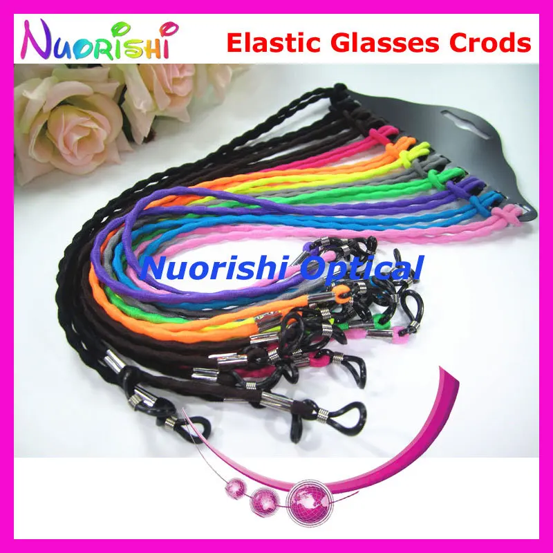 12/60/120pcs New 10 Colors Elastic Flexible Sunglass Eyewear Eyeglass Glasses Cord String Lanyard free shipping L700