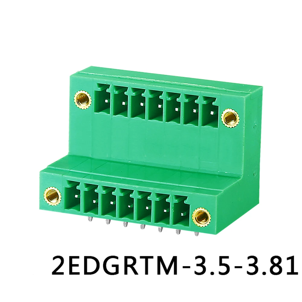 3.81mm Plugin Terminal Block 2EDGRT-3.81 2EDGRTM-3.81,2EDGVT-3.81,2EDGVTM-3.81,DOUBLE ROW,Right Angle,Straight,W/M Without Mount