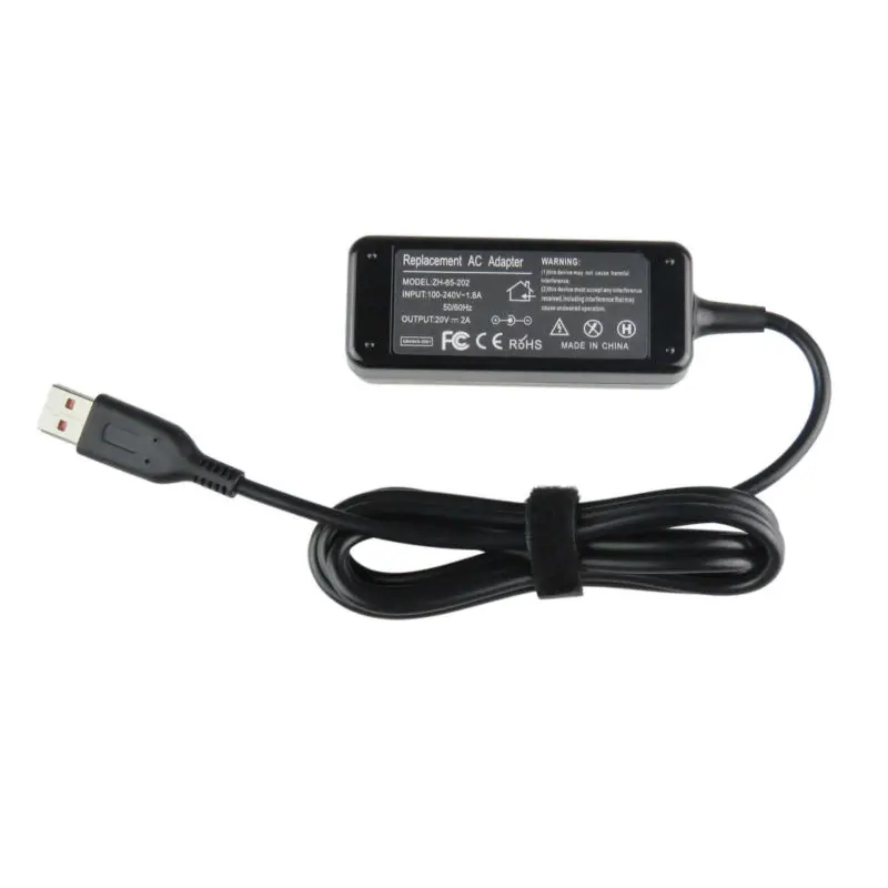 Zoolhong Factory Direct 20V 2A 40W AC Laptop Power Adatper High Quality For Lenovo Yoga3 11 3 Pro series miix2 11.6