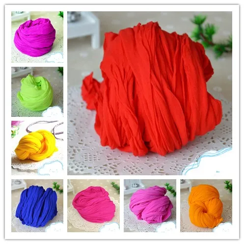 30pcs/lot 2.5m Multicolor Nylon Flower Stocking Making Accessory Handmade DIY Nylon Flower Stocking