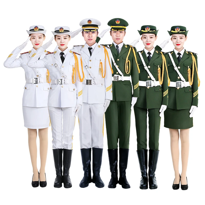 Army Band Guard of Honor Costume Clothing Handsome Flag Raiser Costume Honor Guard China National Performance Military Outfit