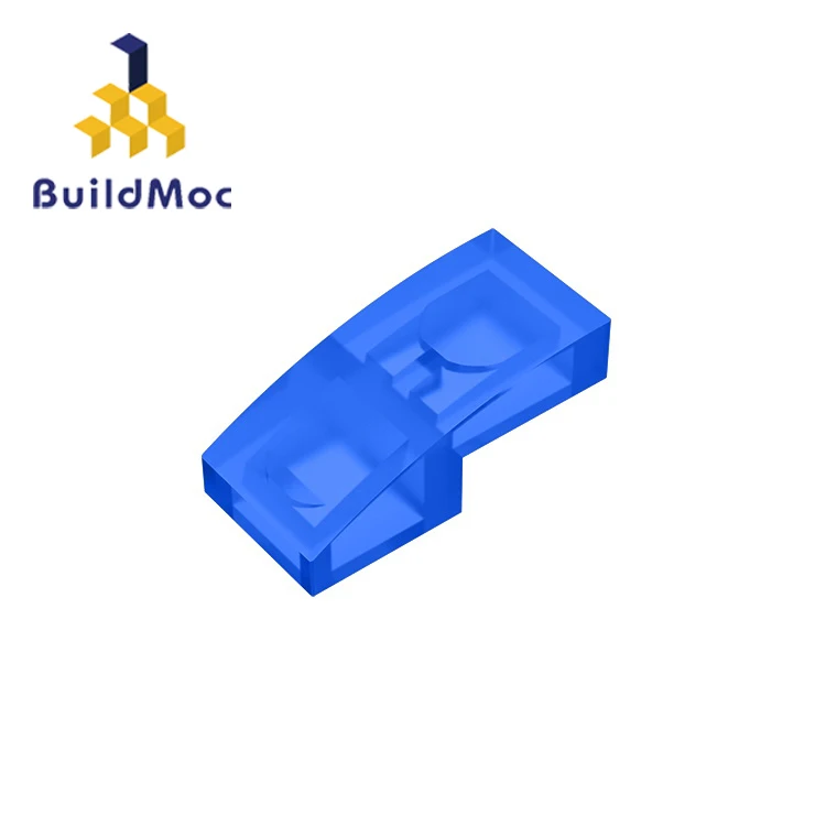 

BuildMOC Assembles Particles 11477 Slope Curved 2 x 1For Building Blocks Parts DIY electric Educational