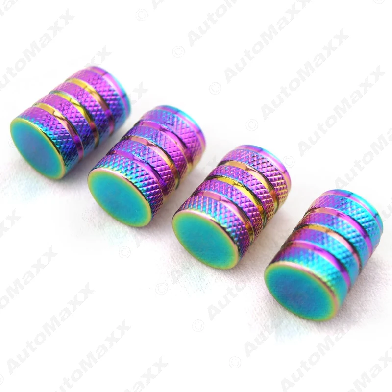 40Pcs Color Car Motorcycle Bike Aluminum Alloy Wheel Tire Valve Stem Caps Dust Covers #AM1064