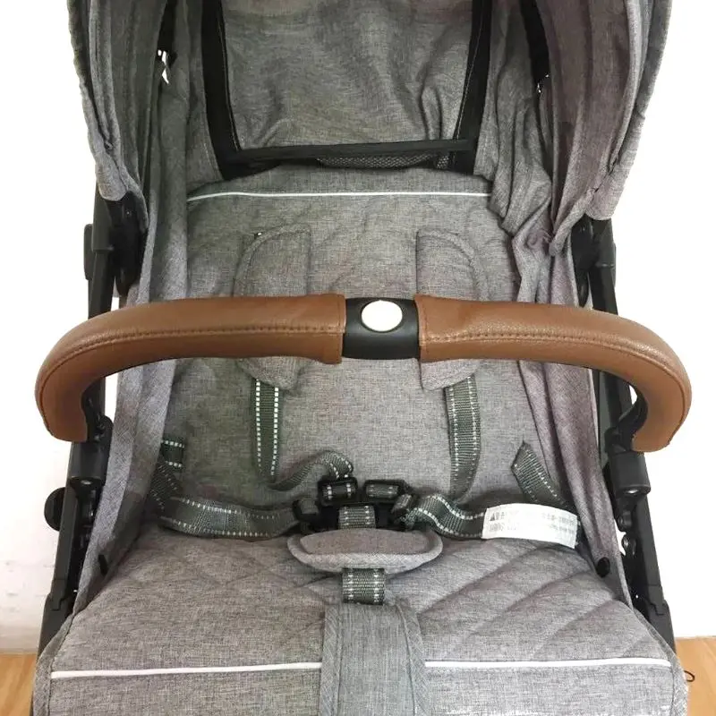 4 teile/satz Pram Kinderwagen Zubehör Leder Abdeckungen Griff Rollstühle Baby Kinderwagen Armlehne Pu Schutzhülle für Yoyaplus