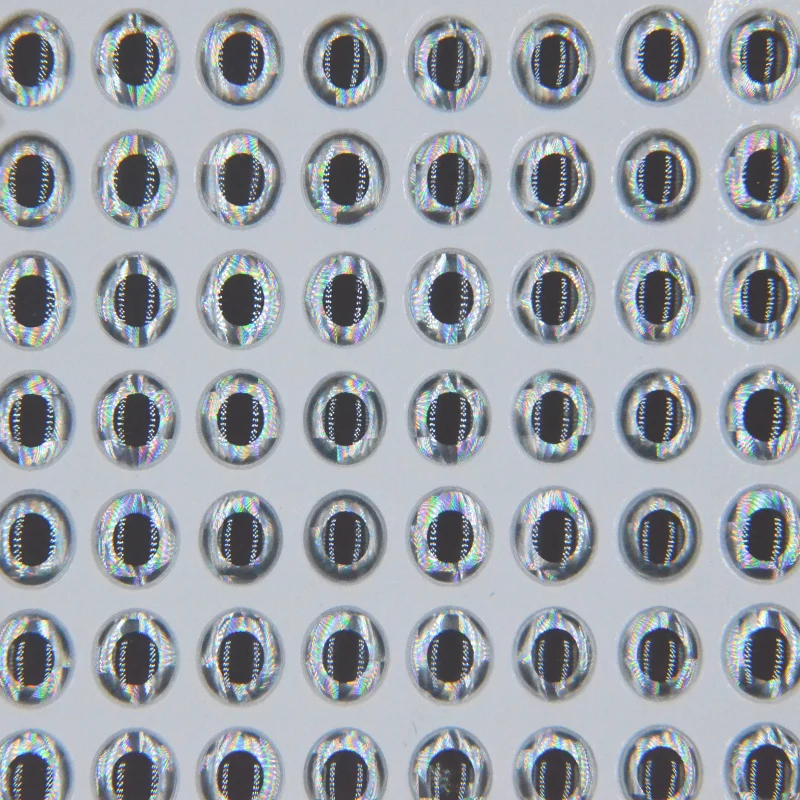 CONTEMPLATOR 60pcs 3mm/5mm/7mm/9mm 3D simulate fly fishing epoxy eyes for streamer flies 3colors minnow artificial crank bait