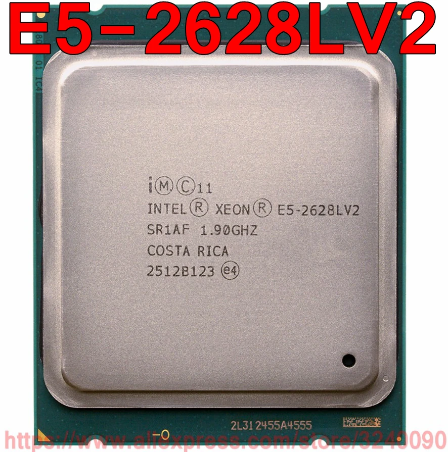 Intel Xeon CPU E5-2628LV2 SR1AF 1.90GHz 8-Core 20M 70W LGA2011 E5-2628L V2 processor E5 2628LV2 free shipping speedy ship out