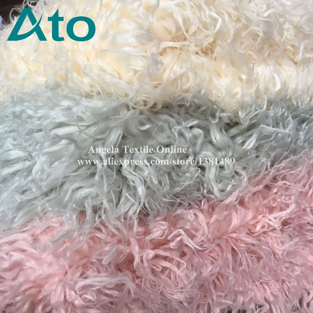 High quality 6 Colors Curly Fur Fabrics newborn baby photography props plush faux fur fabric winter coat vest stage decor