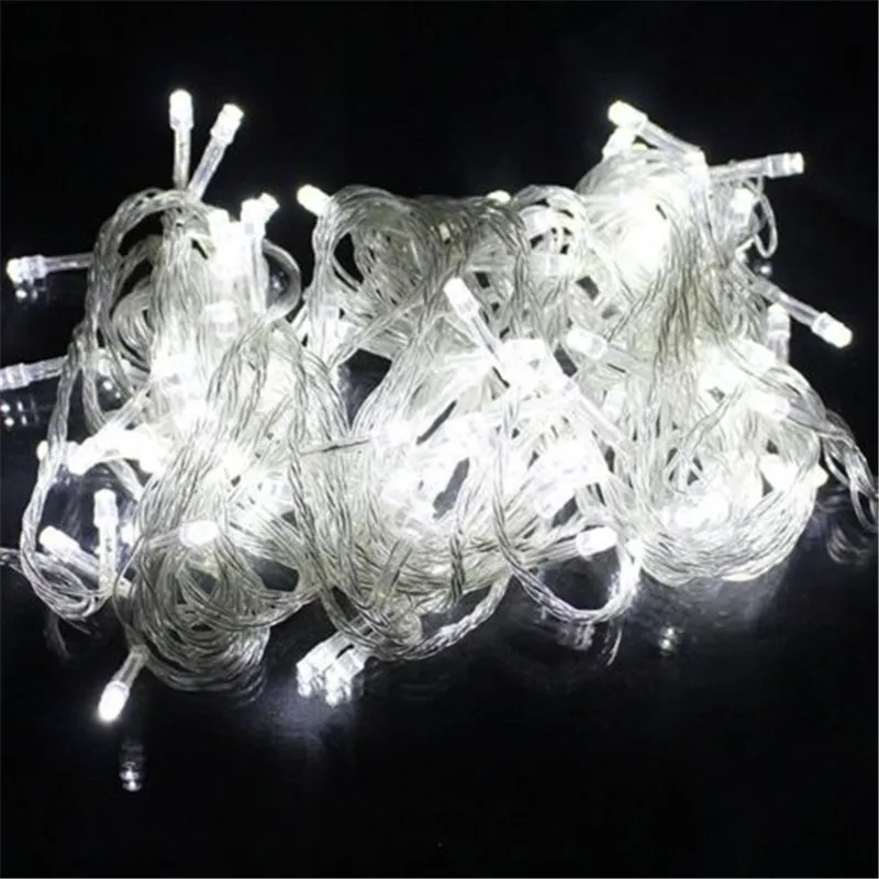 New Year Decoration Garland 100M Warm White String Lights Navidad For Christmas Holiday Party AC220V EU US AU Plug With 8 Modes