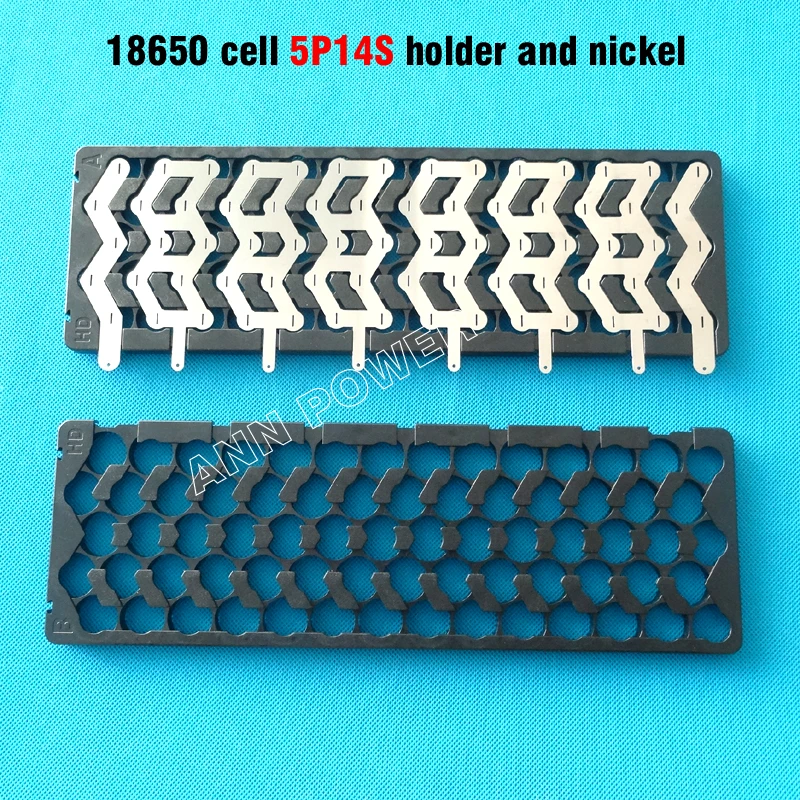 

18650 lithium battery holder 5P13S 5P14S W type battery holder and pure nickel strip For 13S 48V or 14S 51.8V E-bike battery