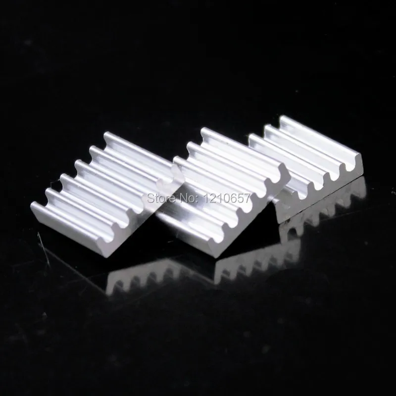 100PCS LOT Universal Chip Cooler IC Circuit Board Heat Sink Aluminium 13mm x 13mm x 3mm