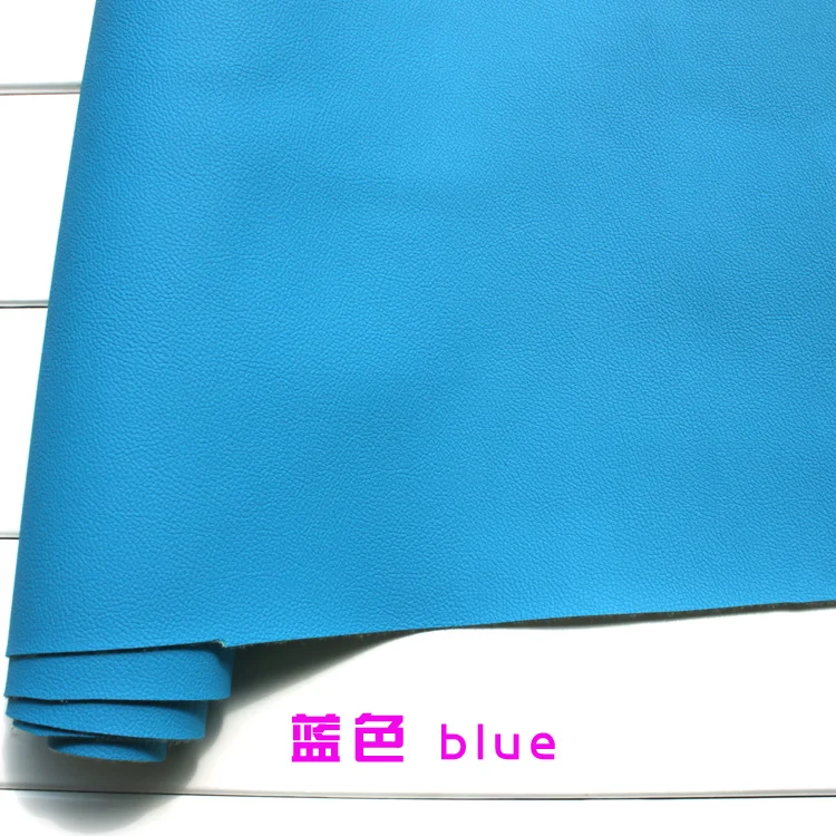 Blue 1mm Thick Leather Faux Leather Fabric Car Interior Leather  Car Seats Leather Cushion Upholstery Sold BTY