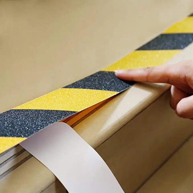 Non Slip Safety Grip Tape Strong Adhesive Safety Traction Tape PVC Warning Tape Stairs Floor Anti-slip Indoor/Outdoor Stickers