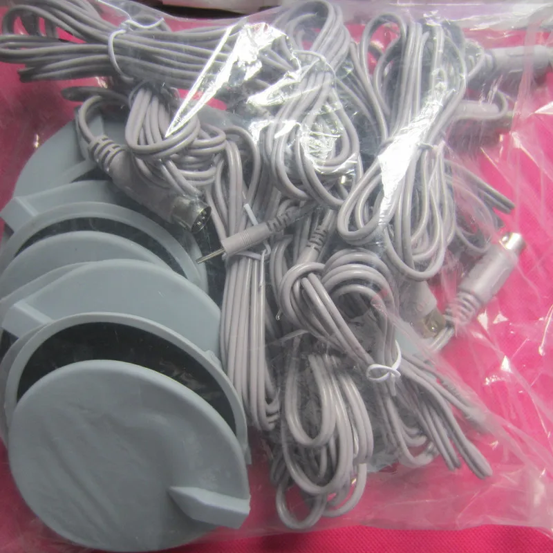 10sets electrode pads and cables for micro current electrode stimulation massage machine