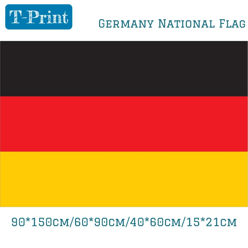 15x21cm hand flag 40x60cm 60x90cm 90x150cm flying hang flag 3x5 feet Germany National Flag Polyester printed flag