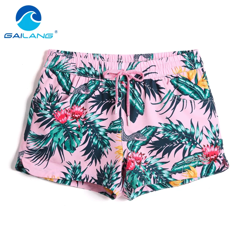 

Gailang Brand Women Boxers Trunks Casual Active Bermudas Workout Cargos Woman Beach Boardshorts Quick Drying Swimwear Swimsuits