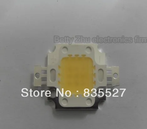 10pcs/lot 10W high power integrated light source LED lamp beads 35 * 35MIL 900-1000LM 3000-3200K warm white