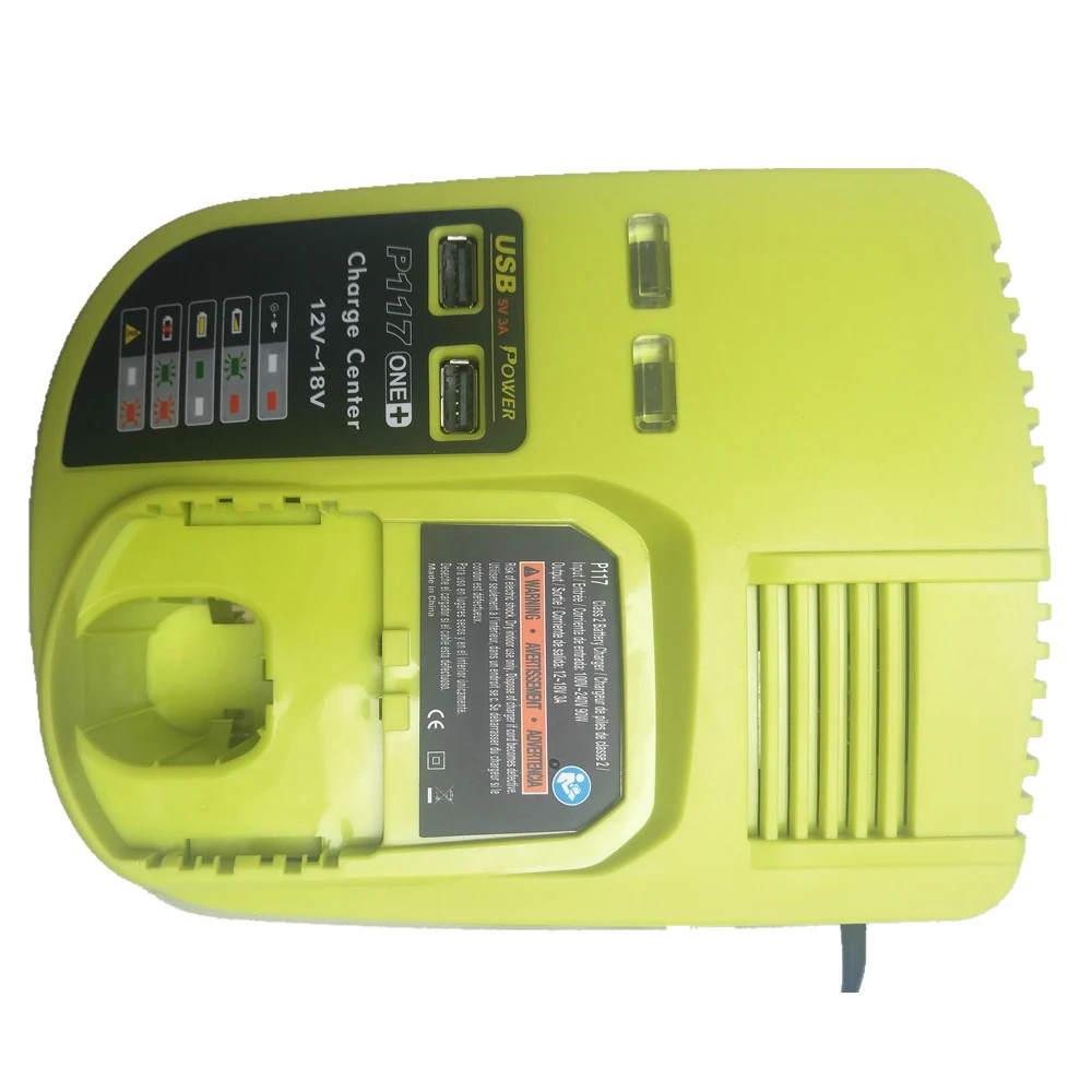 Imagem -05 - Carregador de Substituição para Ferramentas Elétricas Ryobi P117 Ni-cd Ni-mh Bateria Li-ion P107 P108 1218v