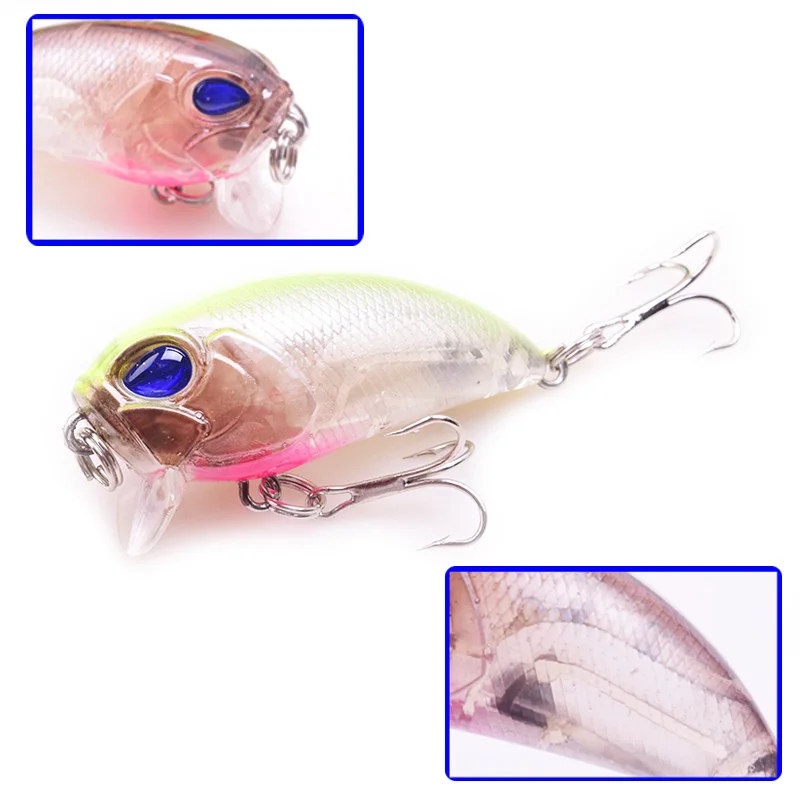 Topwater Minnow Fishing Lures 50mm 7g Artificial Hard Bait Japan Mini Fish Fishing Wobblers Crankbait Carp Fishing Pesca