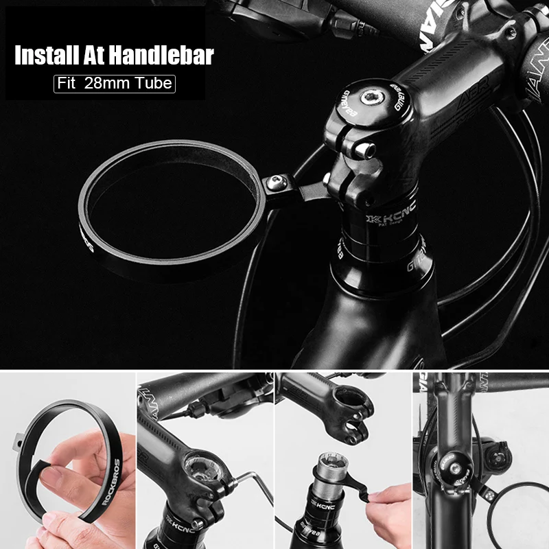 ROCKBROS Bike Handlebar Cup Holder Multi-Way Mount for Commuters Road Bike Bicycle Steam Handlebar Bottle Holder Aluminum Alloy