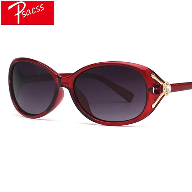 Psacss Polarized Pearl Sunglasses Women Elegant Vintage Brand Designer Retro Sun Glasses Female Gorgeous Outdoor Mirror UV400