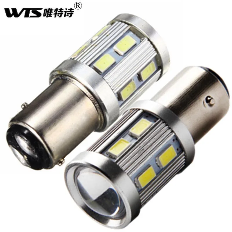 Wholesale 50pcs High Power 1157 BA 15D P21/5W 12SMD 5630 1cree LED flash auto Bulbs Tail Brake lights Parking Bulbs White Red