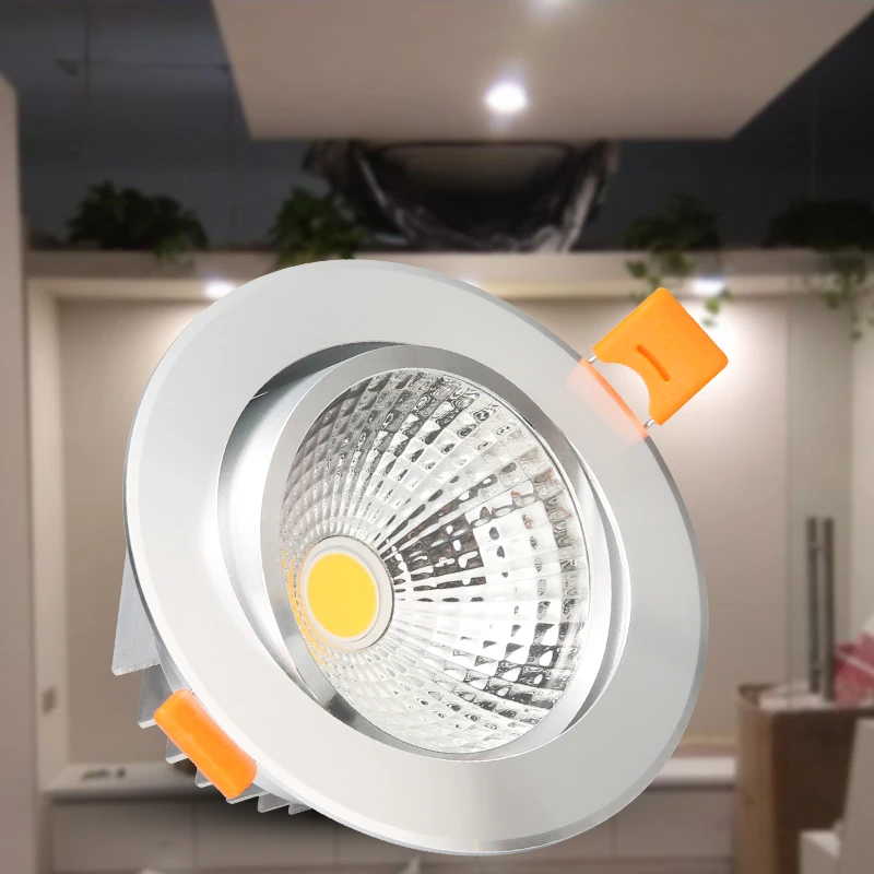 Imagem -04 - Downlight Embutido no Teto Led com Controle Remoto Luz de Painel Rgb 5w 10w 15w Ktv Quarto Hotel Corredor