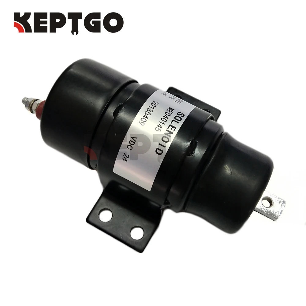 

24V Fuel Stop Shutdown Shut Off Flameout Solenoid ME040145 053400-0745 For Kato Excavator