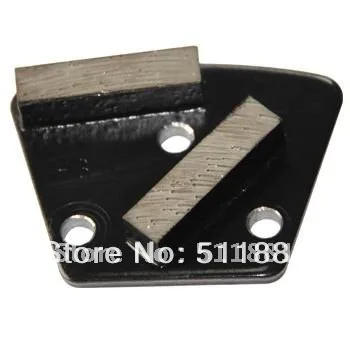 NCCTEC Trapezoidal Grinding Shoes with 2 diamond Rectangle Segments FREE shipping | metal bond concrete grinding pads blocks