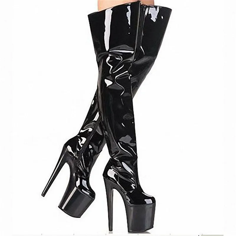 

Spring/Autumn Hot Sale Woman botas 20cm Spike Heels Nightclub sexy Steel tube dance boot Ladies Party Wedding Dance Shoes