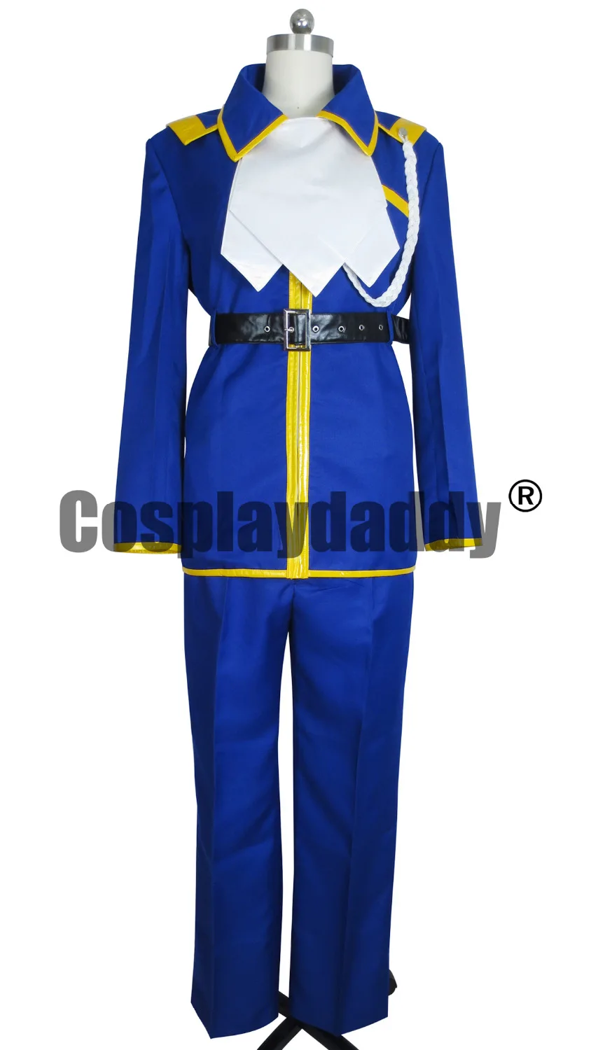 Kyou Kara Maou Wolfram von Bielefeld Blue Halloween Uniform Suit Set Cosplay Costume J001