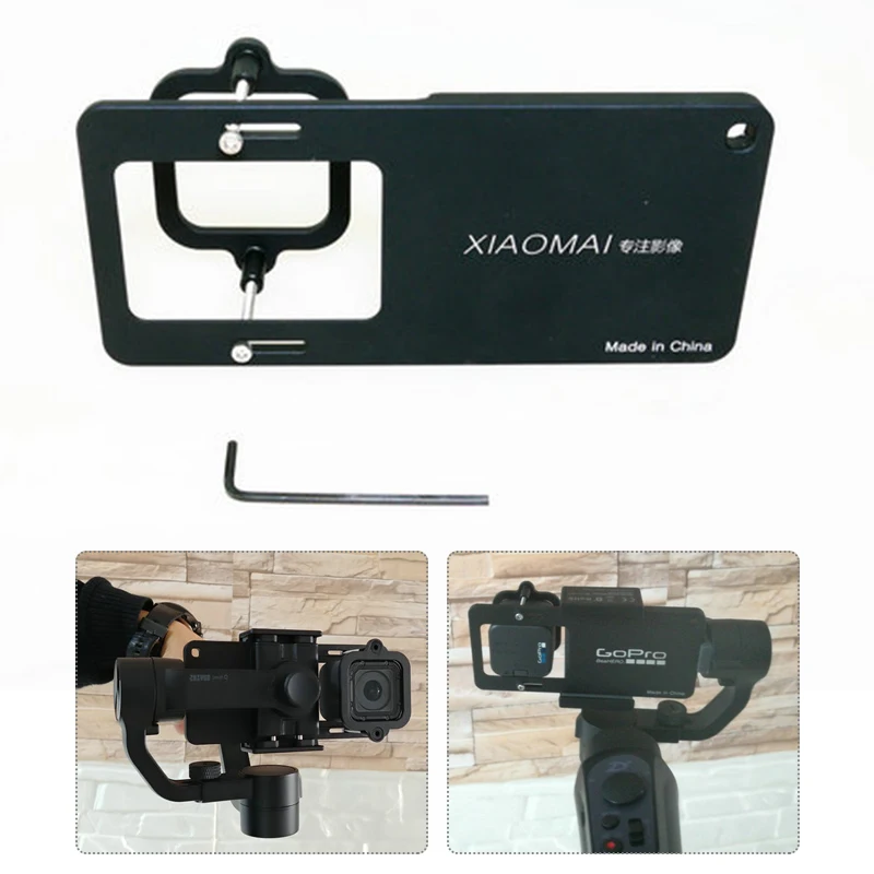 Clip di montaggio Adattatore Per Sony RX0/Gopro Sessione Per Regolare Q/Liscia 4/Osmo mobile/FY spg per Gopro 4 Sessione di Accessori Della