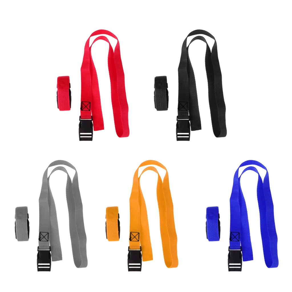 2pcs 1 Meter Golf Trolley Webbing Straps/Luggage Tie down Straps with Quick Release Buckle for Securing Golf Bag to the Trolley