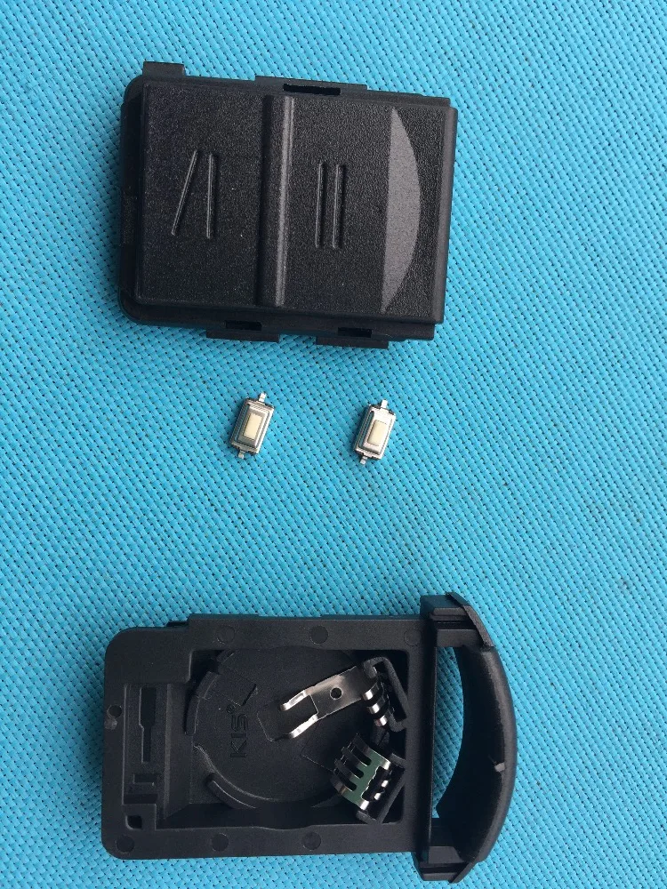 1Pc Of New Blank For Opel Vauxhall Corsa C Combo Tigra Meriva 2 Button Remote Case Cover Shell+2Pcs Micro Switch No Logo Parts