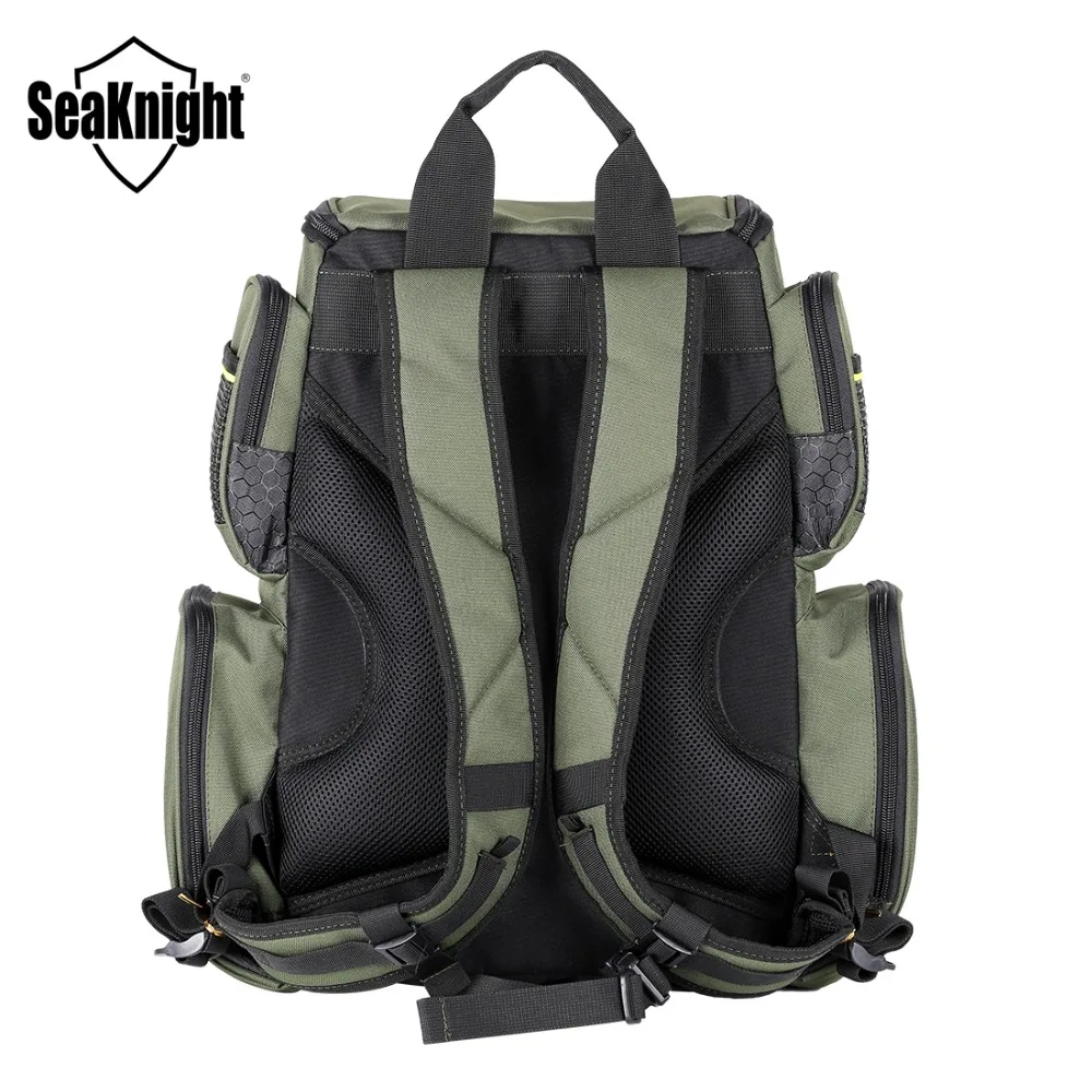 SeaKnight SK004 Fishing Bag Large Capacity  41*44*20cm  Backpack Outdoor Fishing Tackle Bag 1000D Nylon Multifunctional Bag